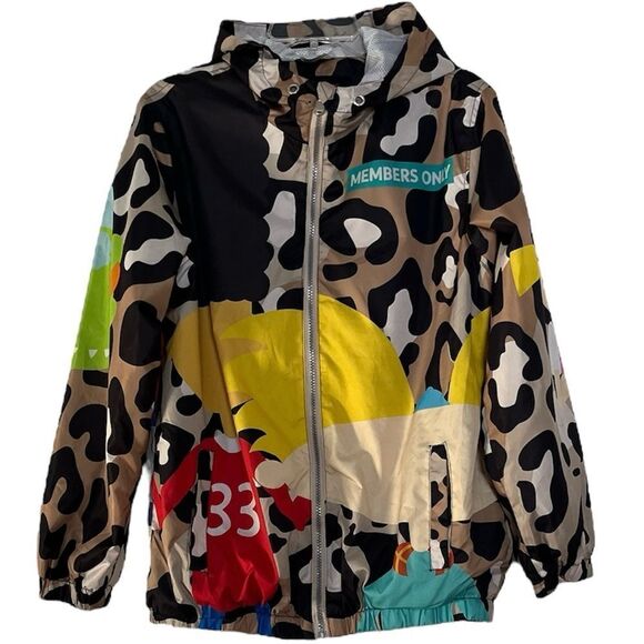 Members Only x Nickelodeon Windbreaker Jacket Hey Arnold Rugrats Unisex Small - Picture 1 of 10